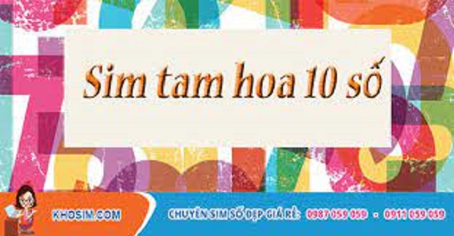 Sim 10 số tam hoa